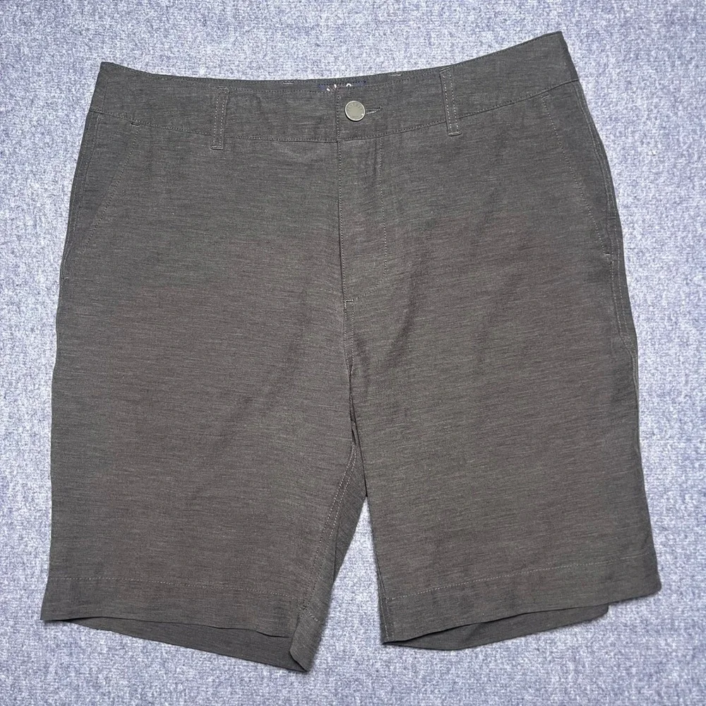 Lot of 3 Faherty All Day Shorts Mens 31 Hybrid Khaki Gray Charcoal Stretch 9in